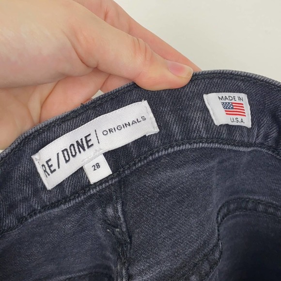 Redone Double Needle Black Jeans - Picture 6 of 7